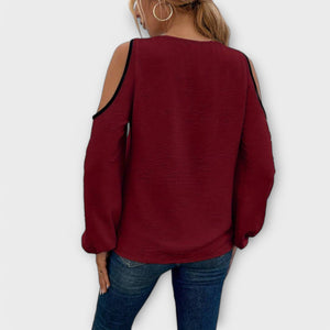 Blusa Elvira · Con escote cuadrado