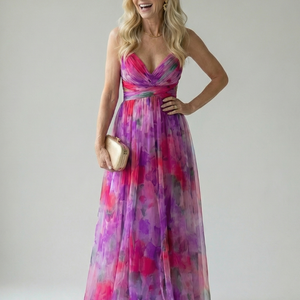 Vestido Amaranta · Maxi cruzado vaporoso