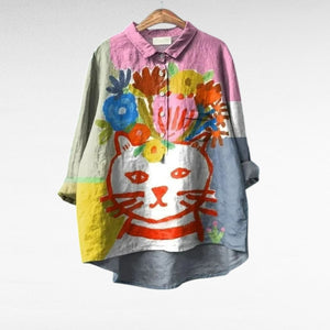Blusa Mireia · De lino, fresca y favorecedora