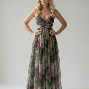 Vestido Amaranta · Maxi cruzado vaporoso