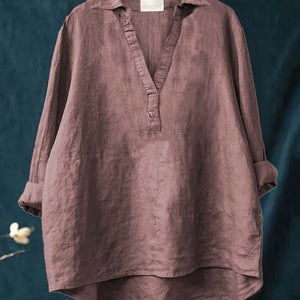 Blusa Lucinda · De lino, fresca y favorecedora