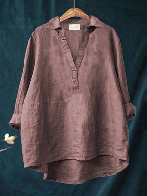 Blusa Lucinda · De lino, fresca y favorecedora