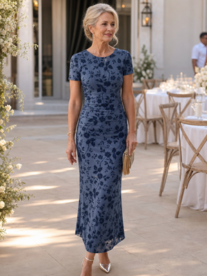 Vestido Dorotea · Midi de cuello redondo