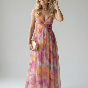Vestido Amaranta · Maxi cruzado vaporoso