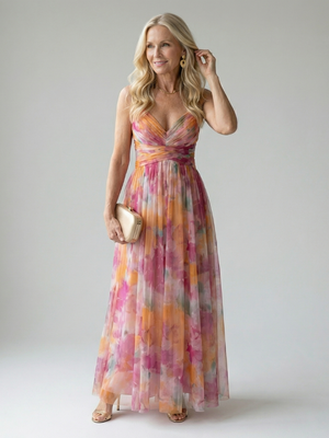 Vestido Amaranta · Maxi cruzado vaporoso