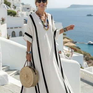 Vestido Ofelia · Maxi de rayas