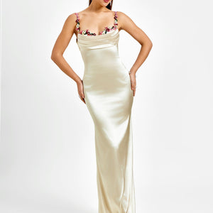 Pixie | Vestido longo em satin