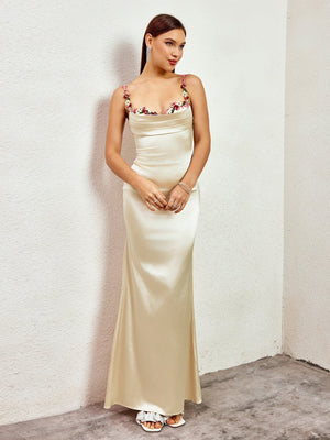 Pixie | Vestido longo em satin