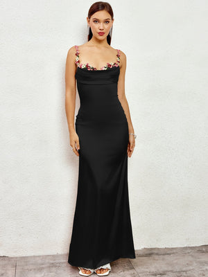 Pixie | Vestido longo em satin