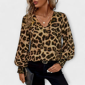 Blusa Filipa · Estilosa de leopardo