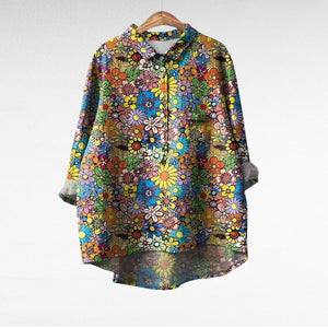 Blusa Justina · Lino ligero de aire mediterráneo