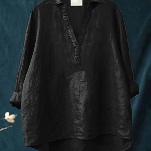 Blusa Lucinda · De lino, fresca y favorecedora