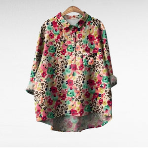 Blusa Justina · Lino ligero de aire mediterráneo