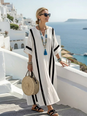 Vestido Ofelia · Maxi de rayas