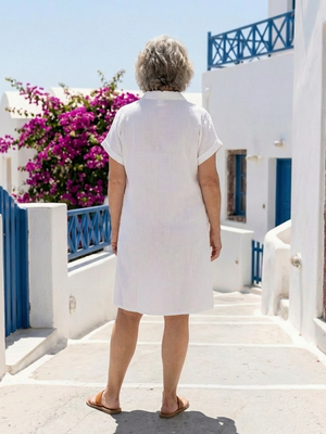 Vestido Amada · Midi con botones