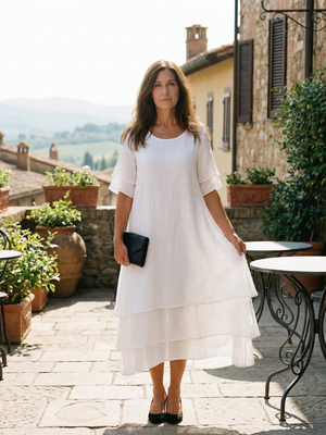 Vestido Nicolasa · De capas vaporosas