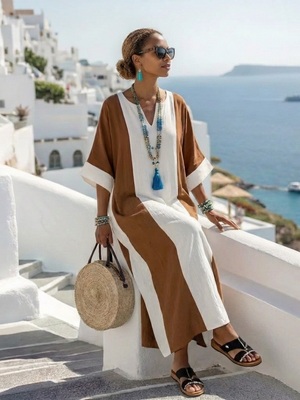 Vestido Casandra · Maxi bicolor