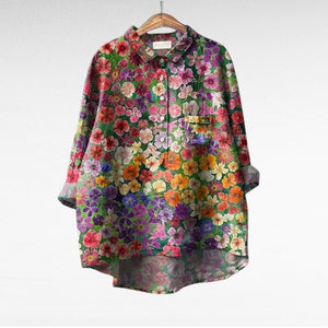 Blusa Idoia · De lino, fresca y favorecedora