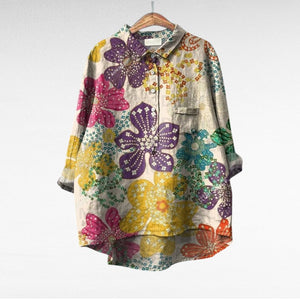 Blusa Idoia · De lino, fresca y favorecedora