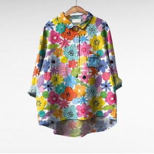 Blusa Idoia · De lino, fresca y favorecedora