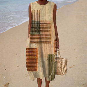 Vestido Blanca · De verano · sin mangas