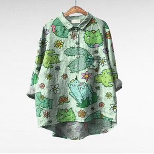 Blusa Idoia · De lino, fresca y favorecedora