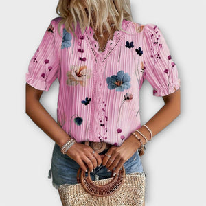 Blusa Milagros · Con escote en V