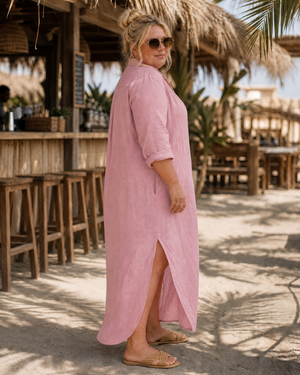 Vestido Obdulia · Midi camisero con cuello