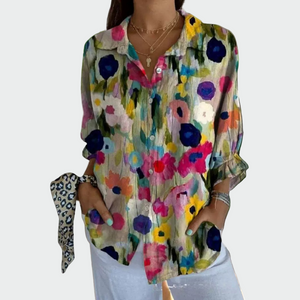 Camisa Edelmira · Estilosa de estampado floral