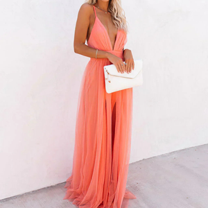 Vestido Consuelo · Maxi coral