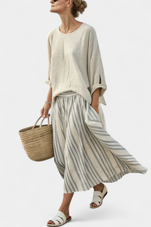 Conjunto Florinda · De lino bambú
