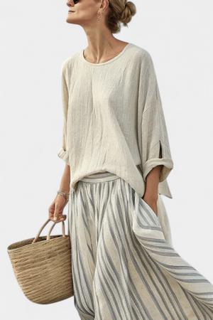 Conjunto Florinda · De lino bambú