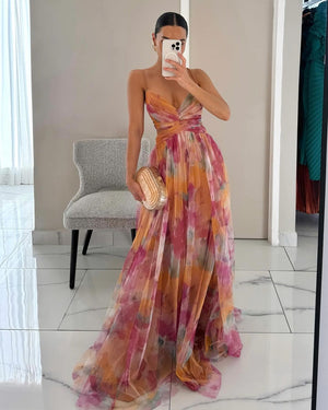 Vestido Covadonga · Maxi floral de gasa