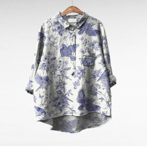 Blusa Haydée · De lino, ligera y veraniega