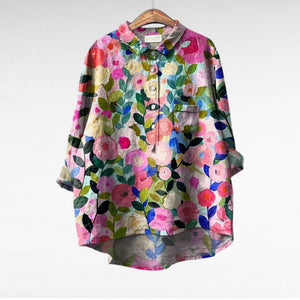 Blusa Haydée · De lino, ligera y veraniega