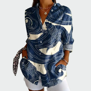 Camisa Edelmira · Estilosa de estampado floral