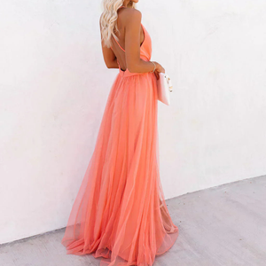 Vestido Consuelo · Maxi coral