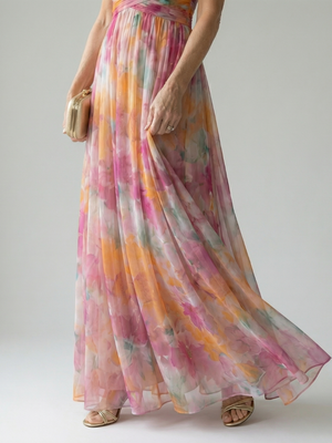 Vestido Amaranta · Maxi cruzado vaporoso