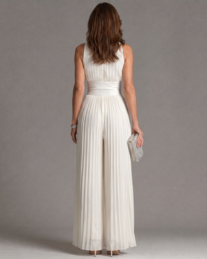 Mono Aurora · Palazzo de cuello halter plisado