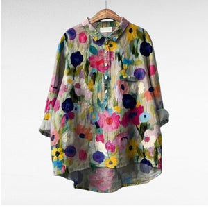 Blusa Haydée · De lino, ligera y veraniega
