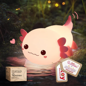 Lámpara Squishy de Silicona — Mochi, Axolote