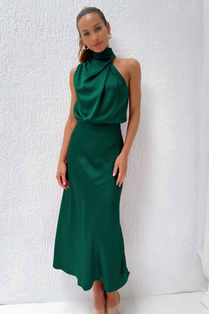 Tyra | Vestido de soirée elegante com decote halter