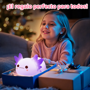 Lámpara Squishy de Silicona — Violeta, Axolote