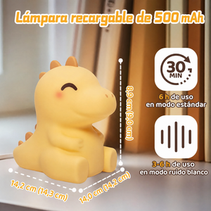Lámpara Squishy de Silicona — Bruno, Dinosaurio