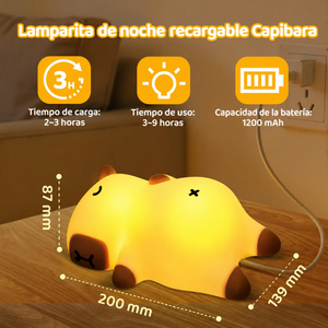 Lámpara Squishy de Silicona — Tito, Capibara