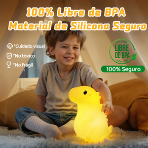 Lámpara Squishy de Silicona — Rex, Dinosaurio