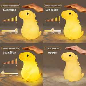 Lámpara Squishy de Silicona — Rex, Dinosaurio