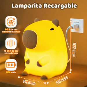 Lámpara Squishy de Silicona — Pipo, Capibara
