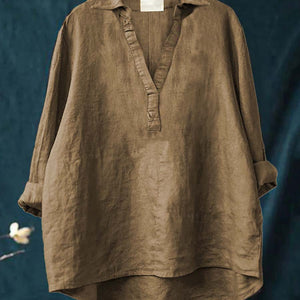 Blusa Lucinda · De lino, fresca y favorecedora