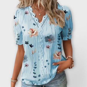Blusa Milagros · Con escote en V